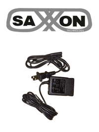 Fuente de Poder Regulada SAXXON 12V 1A Conector Macho 100-240V para CCTV y Controles de Acceso