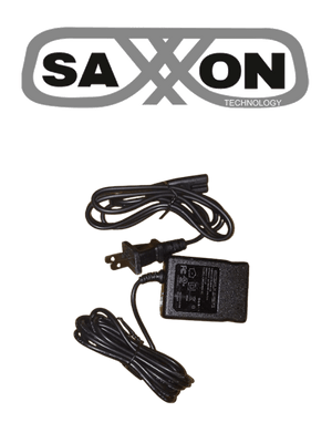 Fuente de Poder Regulada SAXXON 12V 1A Conector Macho 100-240V para CCTV y Controles de Acceso