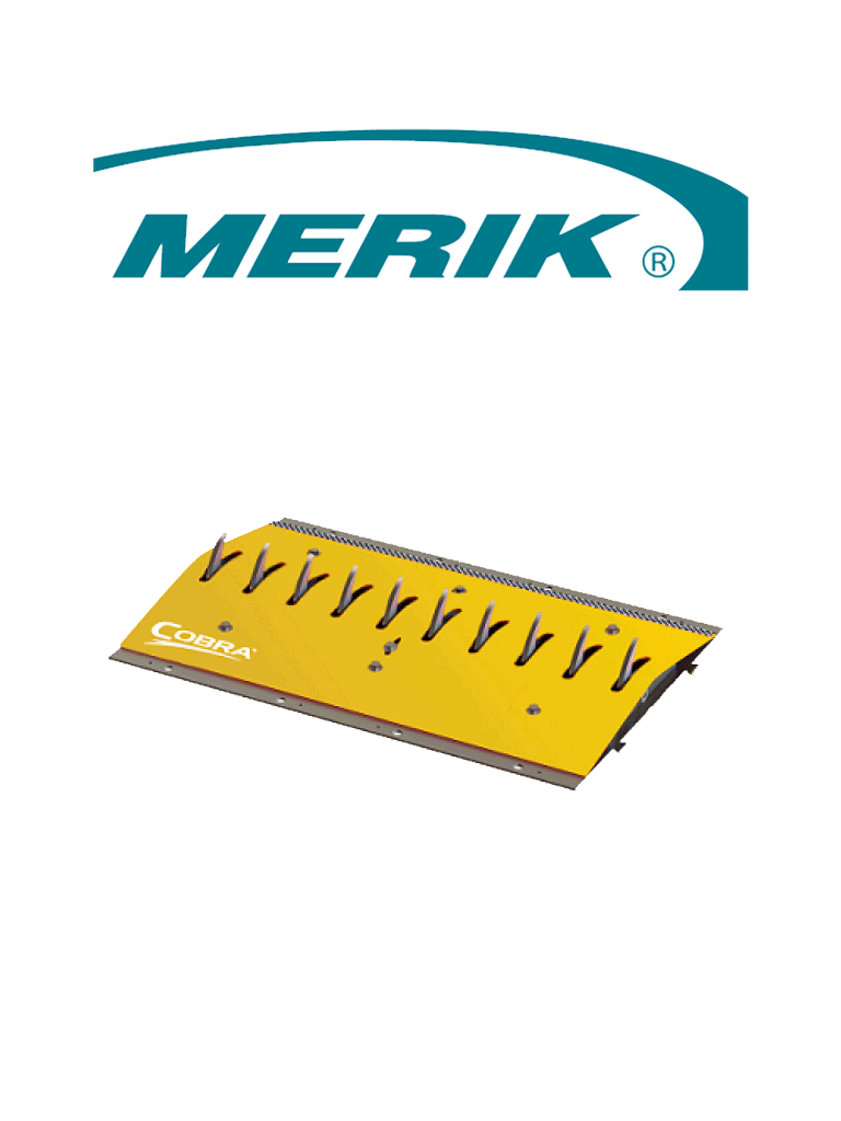 MERIK 12300PY - Sección de picos poncha llantas de 91cm amarillo