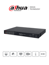 Dahua Technology PoE DH-PFS3220-16GT-190 dispositivo de redes No administrado L2 Gigabit Ethernet (10/100/1000) Energía sobre Ethernet (PoE) 1U Negro