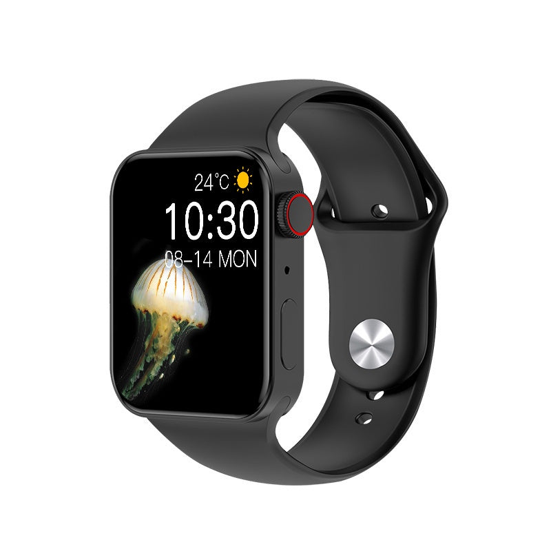 Smartwatch T100 Plus Negro, Pantalla Táctil 1.3", Sensor Frecuencia Cardíaca, Resistente Agua 5 ATM