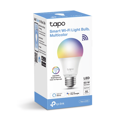 TAPOL530E - Tp-Link Foco LED WiFi / Multicolor 16M tonos / 806 lm TAPOL530E