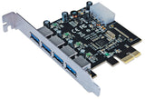 Manhattan Tarjeta PCI express USB 3.0 de 4 puertos tarjetas y adaptadores de interfaz PCIe USB 3.2 Gen 1 (3.1 Gen 1) 4 1
