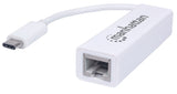 Manhattan Adaptador de USB Tipo C a Red Gigabit tarjetas de red Alámbrico USB Tipo C Ethernet 1