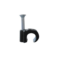 Grapa THORSMAN TC-710-RC reforzada para cable redondo de 7mm color negro (100pzs) (3103-00300)