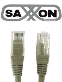 Cable patch cord UTP 1 metro CAT 5E gris - SAXXON P5E1UG
