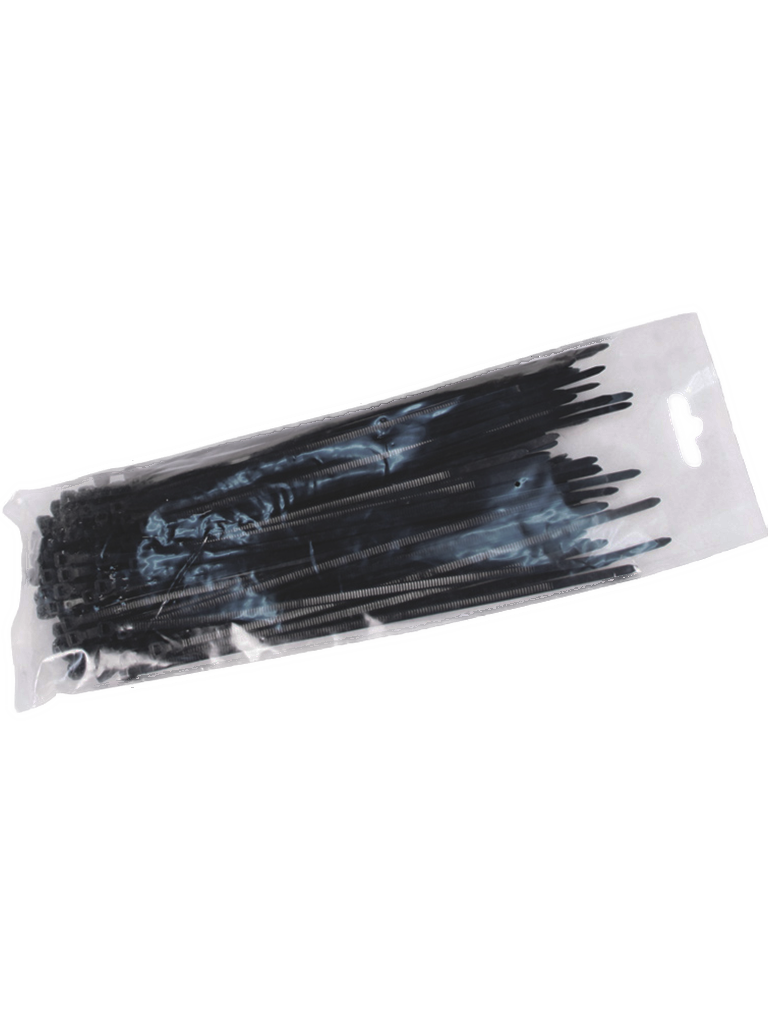 Cincho sujetacable SAXXON CN25X100BK / 2.5mm X 100mm / Negro / Nylon / 100 piezas