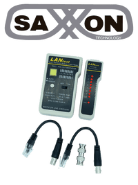 Probador de cables SAXXON G288 - RJ45/BNC/RJ11, 3 Tipos de Conectores, Función de Continuidad