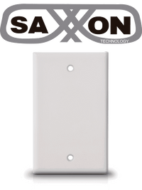 Placa de pared ciega SAXXON A175 - Sin puertos / Color blanco / Instalación fácil