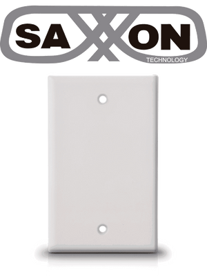 Placa de pared ciega SAXXON A175 - Sin puertos / Color blanco / Instalación fácil