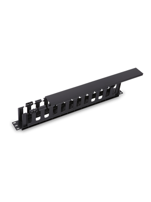 Organizador de cable horizontal 1U SAXXON J6068 / Plástico / Un lado / Rack