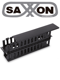 Organizador de cable horizontal 2U, doble lado, plástico resistente, para rack de servidores