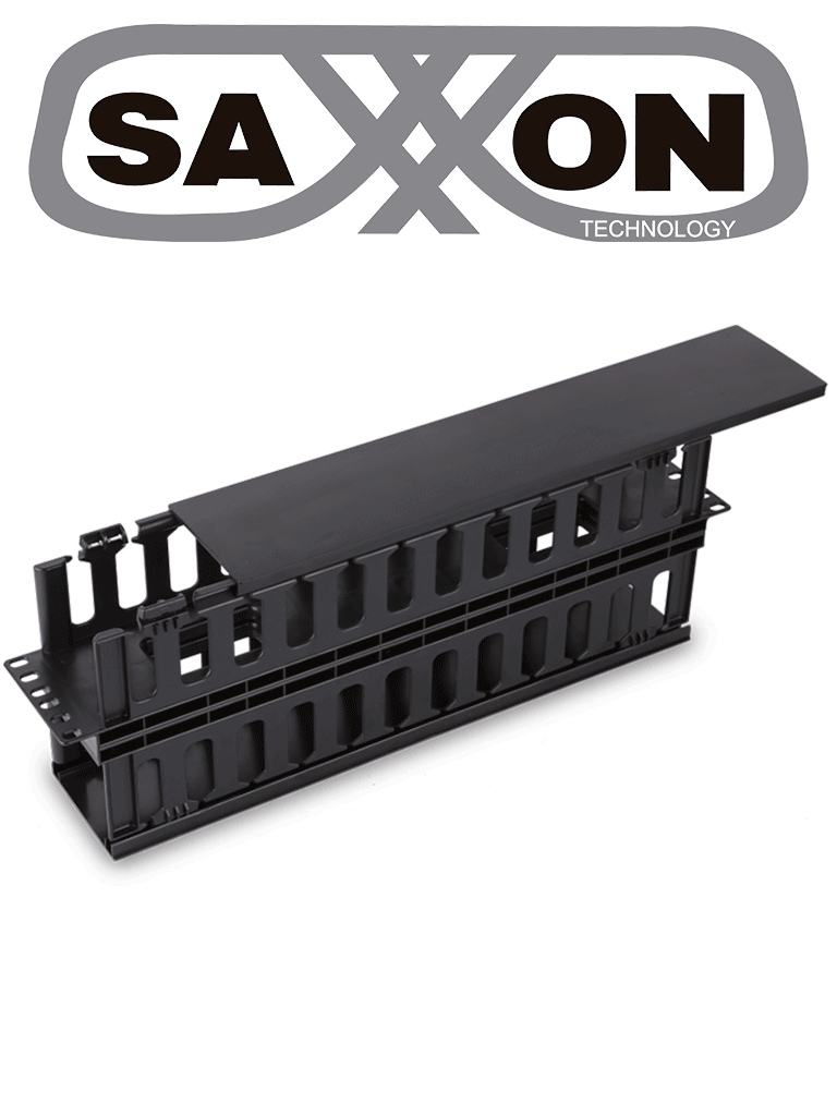 Organizador de cable horizontal 2U, doble lado, plástico resistente, para rack de servidores