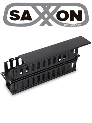 Organizador de cable horizontal 2U, doble lado, plástico resistente, para rack de servidores