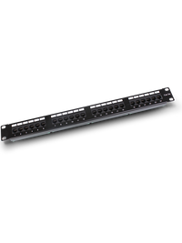 Patch Panel SAXXON P19724N5 - 24 puertos CAT 5E 1U / Montaje en rack 19" / Administración cables