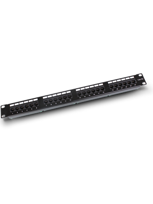 Patch Panel SAXXON P19724N5 - 24 puertos CAT 5E 1U / Montaje en rack 19" / Administración cables
