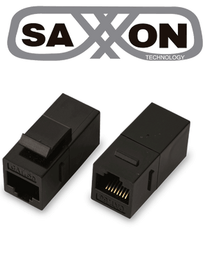 Cople SAXXON M225 RJ45 / RJ45 Hembra a RJ45 Hembra / CAT 5E / Color Negro