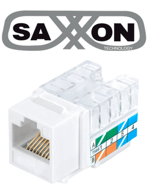Modulo jack keystone RJ45 CAT 5E 8 Hilos AWG 22-26 Blanco