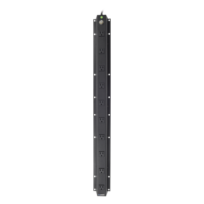 TCMSR19 - PDU Vertical / 10 Contactos NEMA 5-15R / 120Vca 15A / 2.5m Cable / 3.1 x 37.5 x 3.9 in