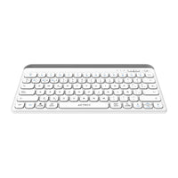 Acteck Inspire Trek TI737 teclado Universal RF Wireless + Bluetooth Español Gris, Blanco