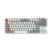 Balam Rush Level Pro GK990 teclado Juego RF inalámbrico + bluetooth QWERTY Español Gris, Blanco, Interruptor mecánico, LED RGB