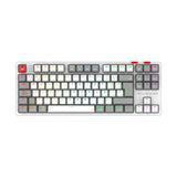 Balam Rush Level Pro GK990 teclado Juego RF inalámbrico + bluetooth QWERTY Español Gris, Blanco, Interruptor mecánico, LED RGB