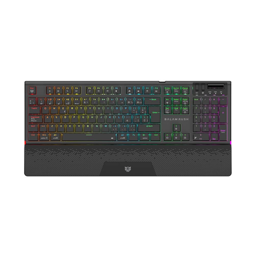 Teclado Gaming Balam Rush GK9791 con Retroiluminación RGB, 104 Teclas Anti-Ghosting, Cable USB 2.0