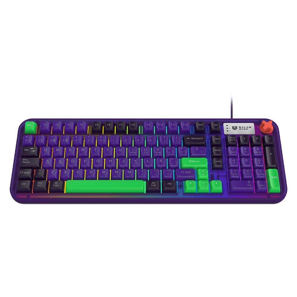 Balam Rush TECLADO GAMER ALAMBRICO WARSTRI EVA KG500E / MEMBRANA 96 / 98 TECL BR-945806