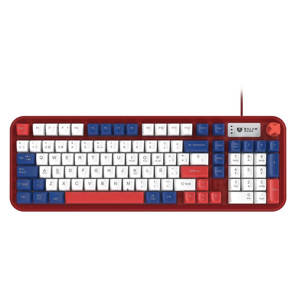 Balam Rush TECLADO GAMER ALAMBRICO WARSTRI GUNDA KG500G / MEMBRANA 96 / 98 TE BR-945813