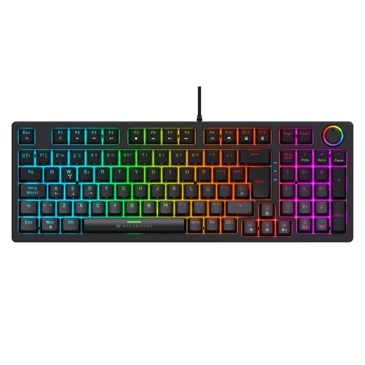 Balam Rush TECLADO MECANICO ALAMBRICO DOMINATE X PRO GK777 TECLADO 90 BR-945776
