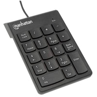 Manhattan Teclado numérico alámbrico Teclado Interruptor de membrana Universal USB 1,29 m
