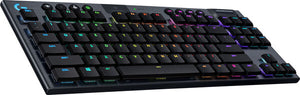 Logitech G 920-009495 teclado Juego RF Wireless + Bluetooth QWERTY Inglés Carbono