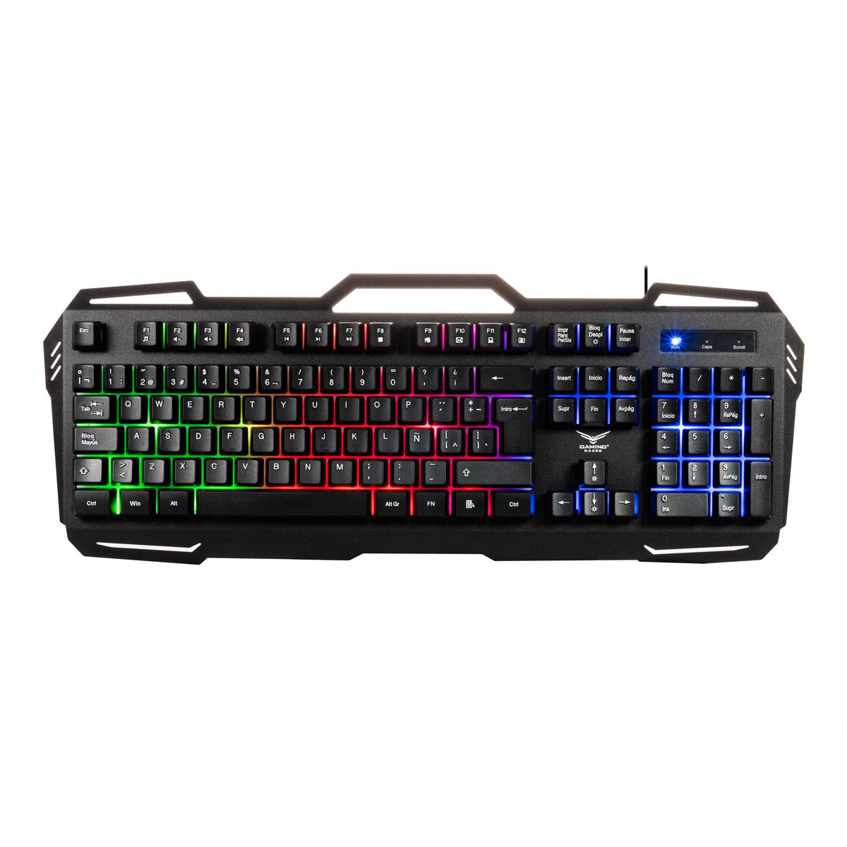 NACEB TECLADO METALICO GAMER RETROILUMINADO NA-0967 - Accesorios Gaming