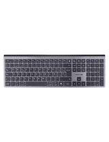 TZACTCB01 - Teclado TechZone Hefestos Recargable Multipunto Bluetooth 10m de Alcance Color Plata