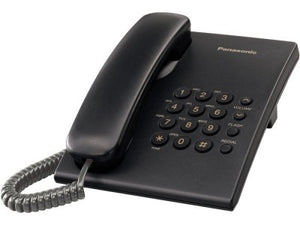 Panasonic KX-TS500 Teléfono analógico Identificador de llamadas Negro, 100 entradas
