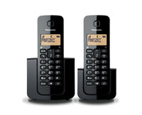 Panasonic KX-TGB112MEB teléfono Teléfono DECT Identificador de llamadas Negro, Wired & Wireless headset, 50 entradas