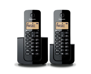 Panasonic KX-TGB112MEB teléfono Teléfono DECT Identificador de llamadas Negro, Wired & Wireless headset, 50 entradas