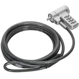 Targus ASP96RGLX Cable Plata Monitor, Portátil, PC Cerradura con combinación 10000