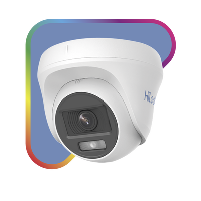 THC-T129-P - Turret TURBOHD 1080p / Color 24/7 / Lente 2.8 mm / ColorVu Lite / Luz Blanca 20 m / 65 ft / Interior / Policarbonato
