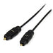 THINTOS15 - StarTech.com Cable 4,5m TosLink Audio Digital Óptico SPDIF Delgado - Negro Cable 4,6 m Toslink Macho Toslink