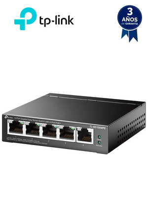 TP-Link TL-SG105MPE switch L2 Gigabit Ethernet (10/100/1000) Energía sobre Ethernet (PoE) Negro