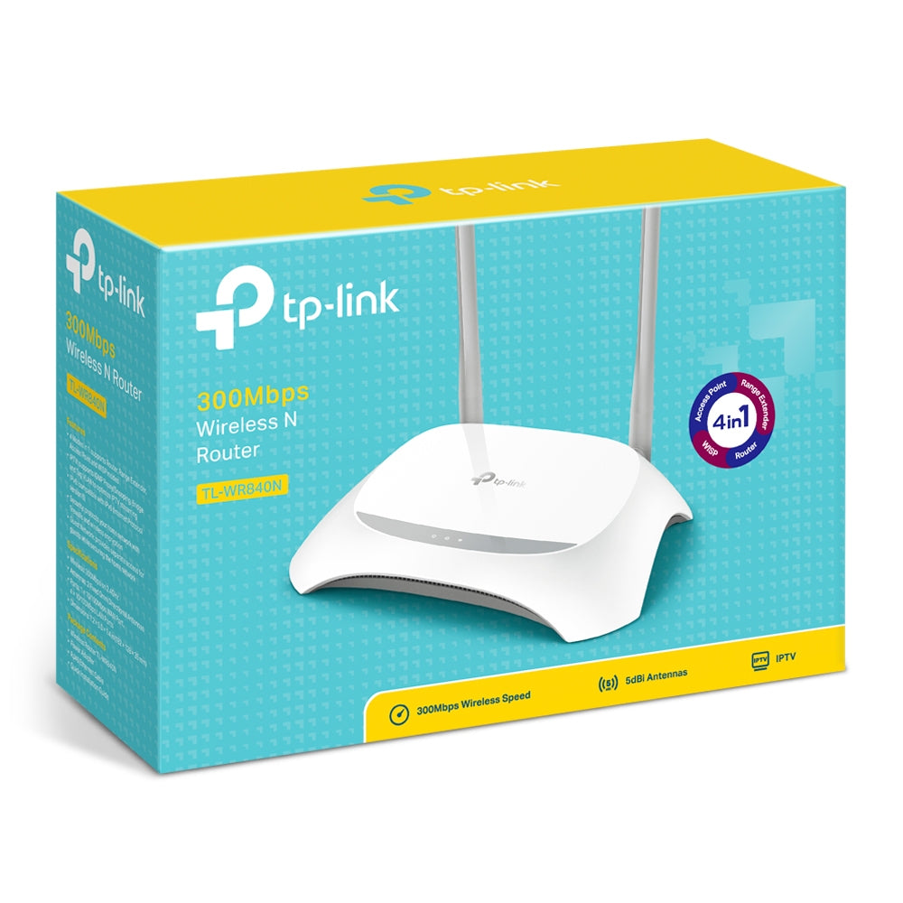 TL-WR840N - Tp-Link Router Inalámbrico / 300 Mbps / 2.4 GHz TL-WR840N