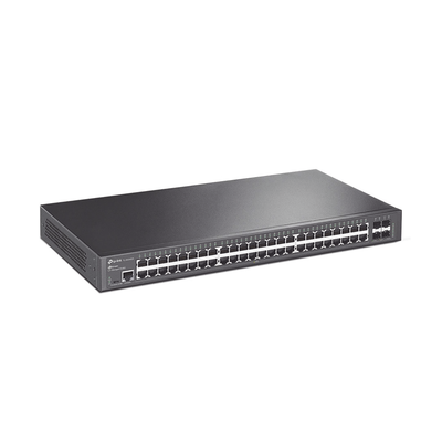 TL-SG3452X - Switch Administrable / 48 Puertos Gigabit / 4 Puertos SFP+ 10G / Rendimiento 176 Gbps / Sin Ventilador / Gestión Centralizada en la Nube