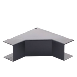 TMK-1720-EI-N - Esquinero Interior / PVC Autoxtinguible / Para Canaleta TMK-1720-N-CC / Color Negro