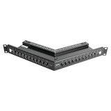TMPNLZA2401 - Patch Panel / 24 Puertos Modulares / Diseño Angulado / Blindado / 1UR / 19"