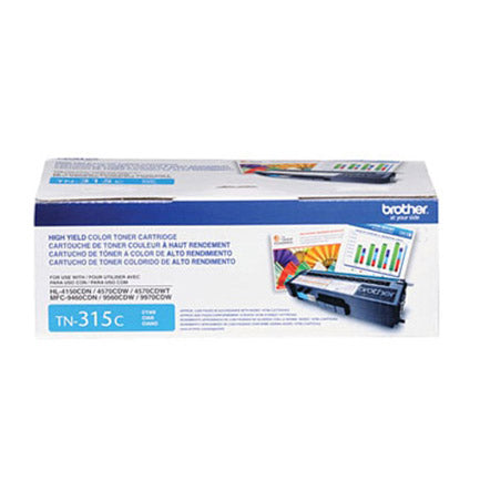 TONER BROTHER CYAN 3500 PAGINAS ALTO RENDIMIENTO PARA MCF9970CDW TN315C