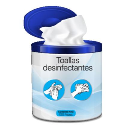 Prolicom Toalla Húmeda Desinfectante 100 Pzas, Modelo TOALLASMANO100, Producto Empresarial