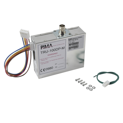 TRU-100-DPM - Comunicador Radio UHF para paneles de Alarma hasta 30Kms de Alcance. Frecuencia de 435 - 470 MHz. Compatible con Paneles de Alarma Serie Hunter e interfaces SAT9PID y SAT8. Potencia de 2.5W.