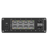 TSW202 - Switch Industrial Administrable L2 / 8 Puertos PoE+ 240W / 2 SFP / Profinet / -40°C a 75°C / IP30