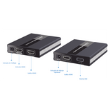TT371KVM - Kit extensor KVM ( Teclado, video, Mouse ) HDMI 1080P @ 60 Hz, 60 metros con cable CAT5e/6